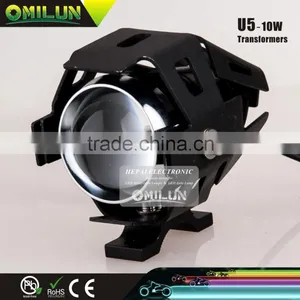 Waterproof Design 10W U5 LED Motorcycle Headlight With Hi/Low Beam/Flashing Function thumbnail-1