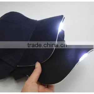 Wholesale LED Lighted Glow Curved Brim Baseball Cap Golf Hip-hop Sports Hat thumbnail-1