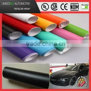 Factory Price 1.52*30M Matte Black Car Vinyl Wrap With Air Bubble Free thumbnail-1