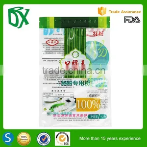 New China Products for Sale Transparent Front Plastic Stand-up Doypack Pouch With Zipper for Powder Packing thumbnail-1