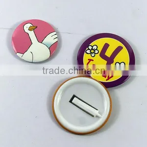 OEM Custom Made Plastic Tin Button Badge With Safe Pin, Plastic Clip Button Badge thumbnail-1