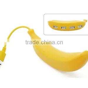 Banana Shaped Cute USB 2.0 Hub With 4 Ports thumbnail-3