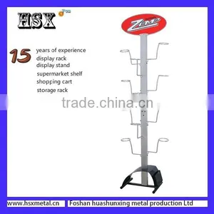 Hanging Wire Safety Motorcycle Helmet Display Rack /display Stand With Hook HSX -122 thumbnail-1