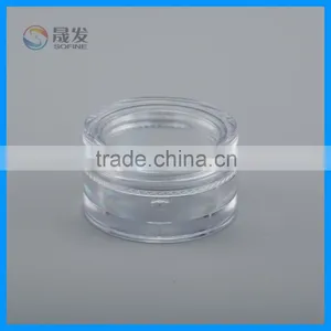 Clear Plastic Jars Round Cap Cosmetic Jars Empty Jars for Loose Powder thumbnail-1