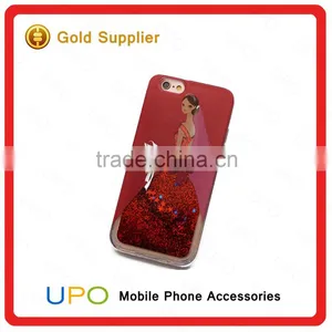[UPO] Beautiful Girl Glitter Star Dynamic 3D Liquid Quicksand TPU Phone Case for IPhone 6 thumbnail-4