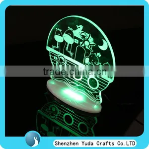 Decorative Acryl Sign Base, Clear Plexiglass Acrylic Base With Led for Christmas thumbnail-1