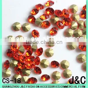 Orange A Grade Loose Rhinestone thumbnail-1