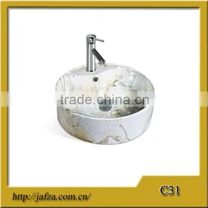 C31 Hot Selling Marble Installing Bathroom Wash Basin for Sale thumbnail-1