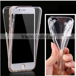 360 Degree TPU Full Protective Cover Clear Transparent Bumper Case for Apple Iphone 7 7 Plus 6 6s Plus for Samsung Note 7 thumbnail-1