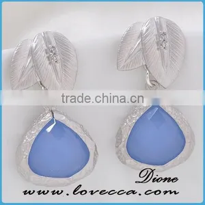 Summer Fashion Women Styles Europe and America Teardrops Stones Earrings thumbnail-2