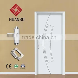 Europe Design Mdf Pvc Interior Doors Flush Solid Timber Door Handles thumbnail-1