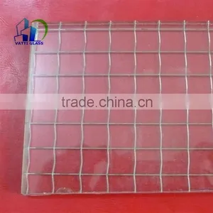 Building Glass Decorative Glass 6mm 6.5mm Clear Wired Glass With CE CCC thumbnail-1