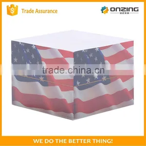 OEM Custom Design 4 Sides Printing Cube Shape Tear off Bulk Notepad thumbnail-3