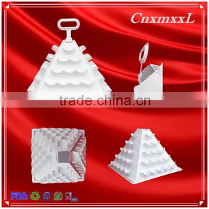 Hot Sells New Style Wholesale 6 Tier Plastic Macaron Pyramid Tower Display Stand &patented Customizable Macaron Packaging thumbnail-4