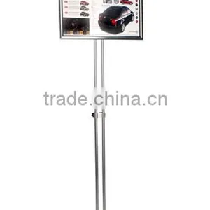 18 x 24 Poster Stand for Floor, Snap Open,Tilting, Adjustable Height - Chrome(FS-B-0199) thumbnail-1