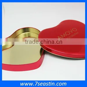 Christmas Gift Chocolate Cookie Tin Box With Heart Shaped Food Grade Metal Empty Tin Box thumbnail-5