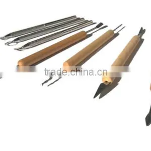 Zipper Bag Pack Wooden Modeling Clay Tool Set for Sculpting thumbnail-3