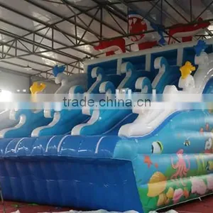 Water Park Kids Jumping Inflatable Castle Slide With Rocking Climbing thumbnail-4