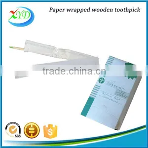 3 Sides Sealed Paper Wrapped Wooden Toothpick in China Factory thumbnail-3