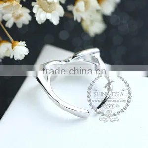 925 Solid Sterling Silver Glue Pink Sun Glasses Kawaii Ring Adjustable Ring Fashion Women Jewelry 6260559 thumbnail-3
