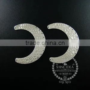 60*15mm Silver Plated Harmed Pattern Pendant Charm DIY Earrings Chandelier Jewelry Supplies 1820281 thumbnail-1