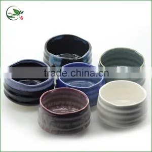 Light Red Porcelain Enameled Bowls Used for Holding Matcha Powder thumbnail-2