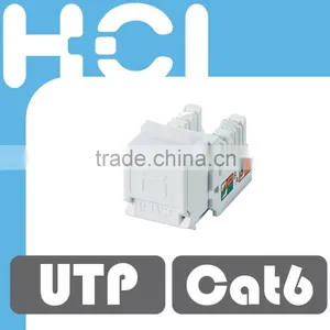 Cat6 RJ45 UTP 90Degree Modular Keystone Jack for Data Center thumbnail-1