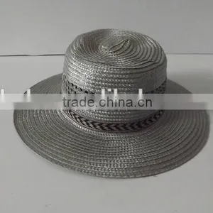 Summer Fashion Paper Straw Hat With Band thumbnail-1