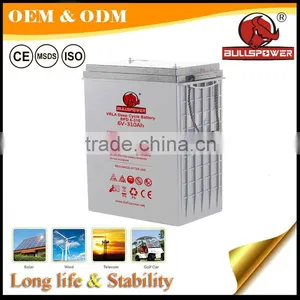 6v Rechargeable Agm Deep Cycle Solar Energy Storage Battery 330ah thumbnail-1