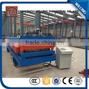 New Condition and Tile Forming Machine Type Galvanized Steel Roof Tile Roll Forming Machine thumbnail-3
