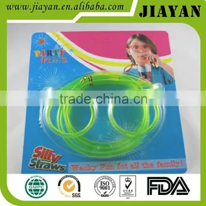 Plastic Silly Glass Straw thumbnail-1