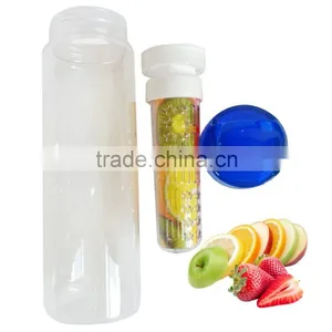 Fruit Infuser Water Bottle,plastic Sport Drinking Bottle Water Bottle,plastic Fruit Juice Bottles With Blue Cap thumbnail-4