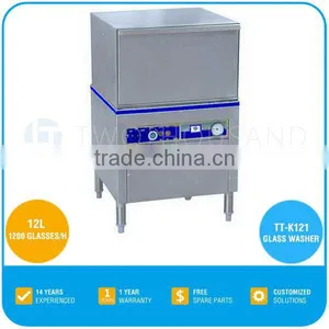 Automatic Glass Bottle Washer - 1200 Glasses/Hour, 12 L Wash Tank, TT-K121 Twothousand Machinery thumbnail-1