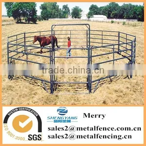 Cheap Metal Tubular Holding Yards Paddock Fence Rails Used Fence Panel for Livestock thumbnail-4