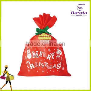 Christmas PP Non Woven Drawstring Gift Bags thumbnail-2