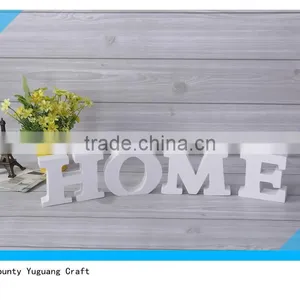 White MDF Letter HOME Decorative Wood Letter thumbnail-1