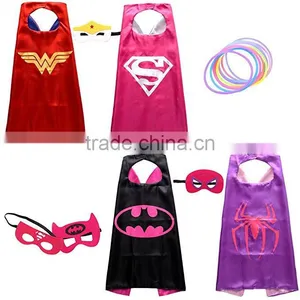 Girls Superhero Dress Up Costumes With Glow Bracelet thumbnail-1