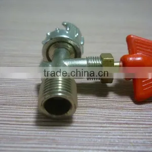 High Quality Gate Valve Size M1/4"*1/4 M1/4"*M1/8" , Brass Gate Valve With Red Rein thumbnail-4