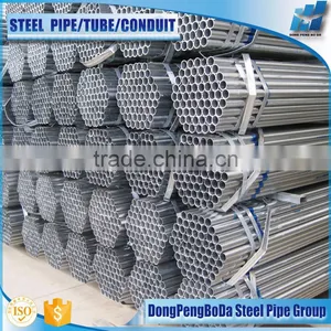 23.4mm Welded Pre Galvanzied 60GSM Round Steel Pipes thumbnail-1