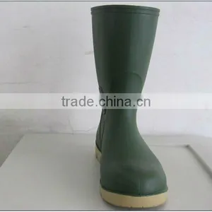 Ordinary Dark Green PVC Working Rain Boots thumbnail-1