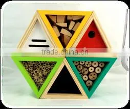 Small Hanging Manufacturer Decorated Eco-friendly Wooden Insect House thumbnail-1