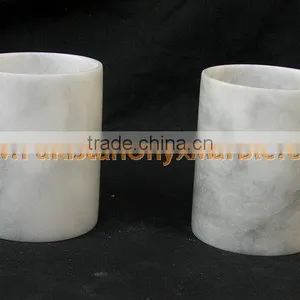NEW MARBLE FLOWER VASES CARRARA ZIARAT WHITE thumbnail-5