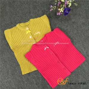 Convex Ribs Knitted Sweater for Girls thumbnail-1
