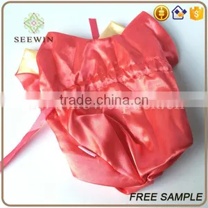 Drawstring Logo Printed Satin Favor Bags thumbnail-4