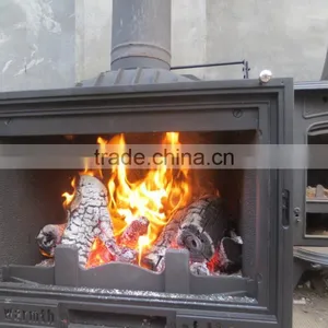 Botou Hengsheng Factory Supplied High Quality Europe Market Cast Iron Stove / Insert Cast Iron Stove HS-X9 thumbnail-2