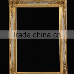 Golden Picture Frame With White Crack thumbnail-1