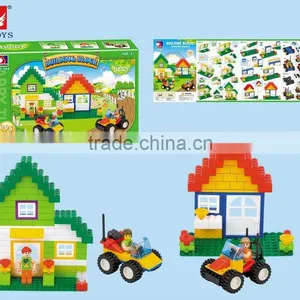 Multicolor and Multi-standards Building Blocks Kid's Educational Plastic Building Blocks Toy thumbnail-1