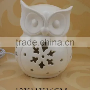 Owl Figurine Decorative Ceramic Table Lamp Wholesale thumbnail-3