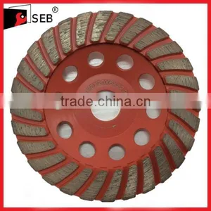 4" Turbo Diamond Cup Wheel Steel Based thumbnail-1