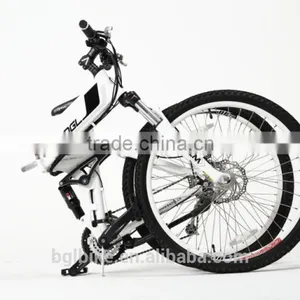26'' Folding Electric Mountain Bicycle 36v 250w With Dual Suspension thumbnail-5